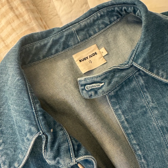 Rudy Jude Pale Indigo Big Jean Jacket. Size Small - Picture 3 of 7